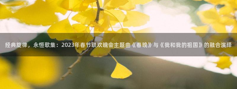 爱丫爱丫在线影院电视剧免费最后的：经典旋律，永恒歌集：2023年春节联欢晚会主题曲《春晚》与《我和我的祖国》的融合演绎